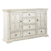 Big Valley 2 Door 6 Drawer Dresser image