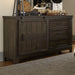 Thornwood Hills Barn Door Dresser in Rock Beaten Gray image