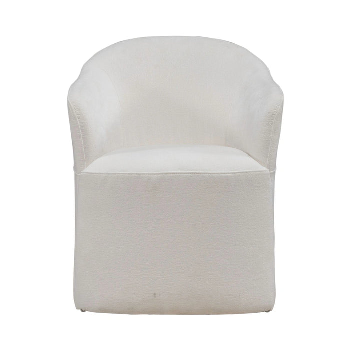 Accent Dining Accent Dining Chair w/ Casters - Ivory image