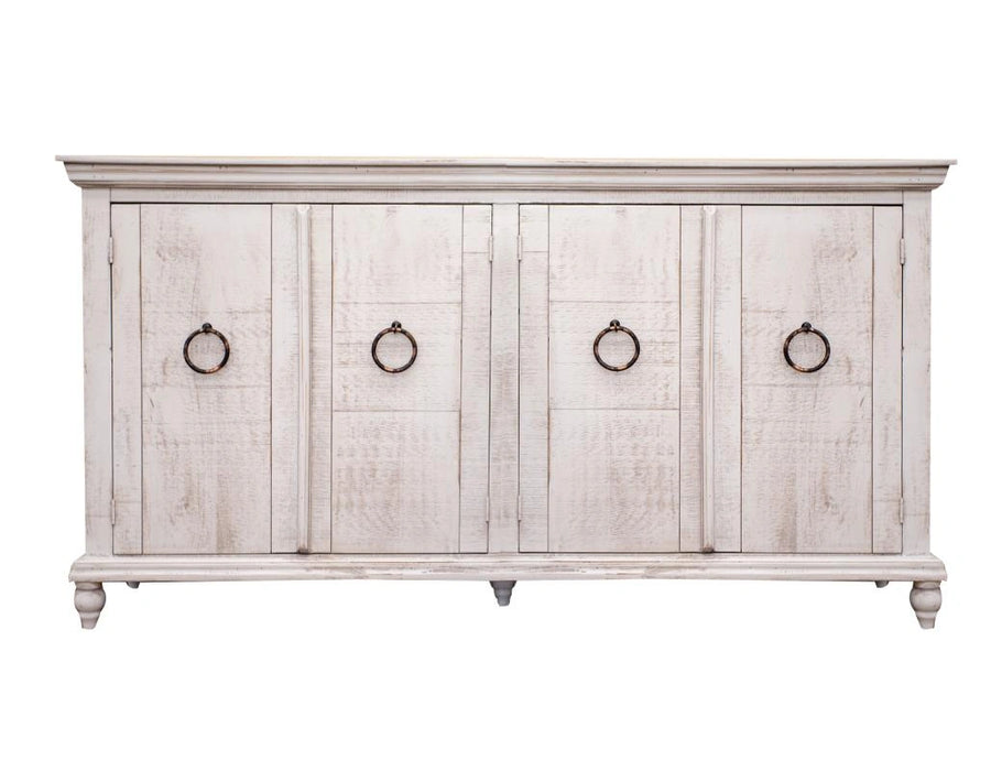 Capri Console w/ 4 Doors, Ivory finish*