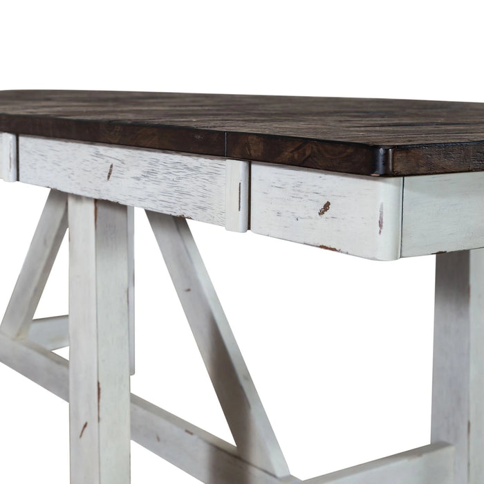 Farmhouse Trestle Table in White image