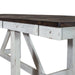 Farmhouse Trestle Table in White image
