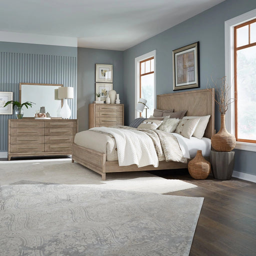 Brentwood King California Panel Bed, Dresser & Mirror, Chest image