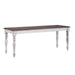 Ocean Isle Bench (RTA) in Antique White with Weathered Pine image