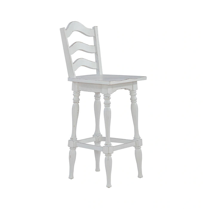 Magnolia Manor Ladderback Swivel Bar Stool image