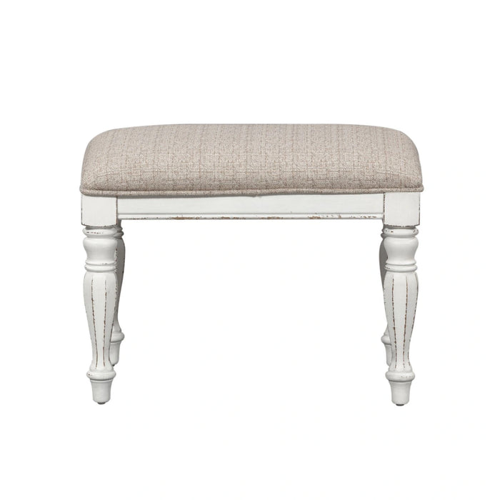 Magnolia Manor Accent Bench in Antique White image