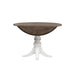 Magnolia Manor Drop Leaf Table in Antique White Base w/ Weathered Bark Tops image