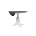 Magnolia Manor Drop Leaf Table in Antique White Base w/ Weathered Bark Tops image