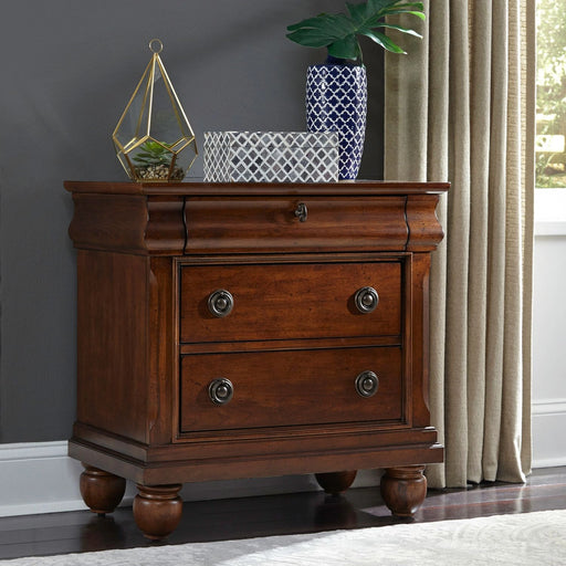 Rustic Traditions 3 Drawer Nightstand in Rustic Cherry image