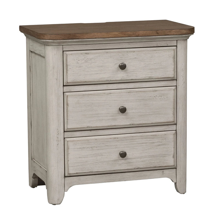 Farmhouse Reimagined Drawer Nightstand in Antique White image