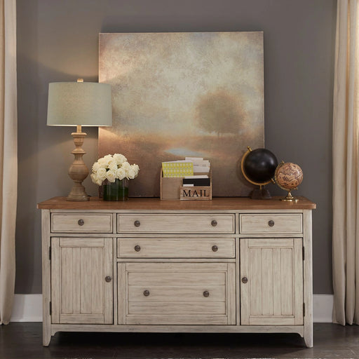 Farmhouse Reimagined Door Credenza in Antique White image
