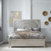 Liberty Furniture Belmar Queen Panel Bed in Washed Taupe and Silver Champagne image