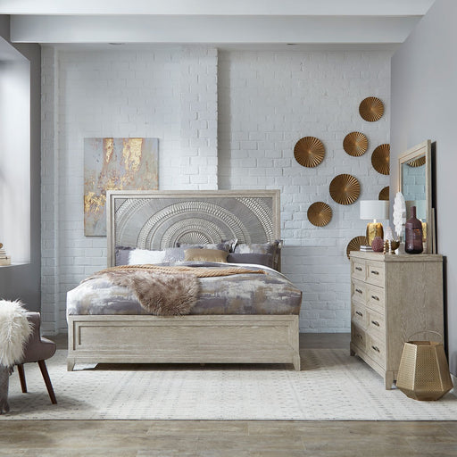 Belmar King Panel Bed, Dresser & Mirror image
