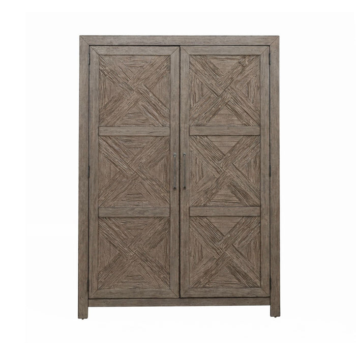 Liberty Furniture Skyview Lodge Armoire in Cobblestone