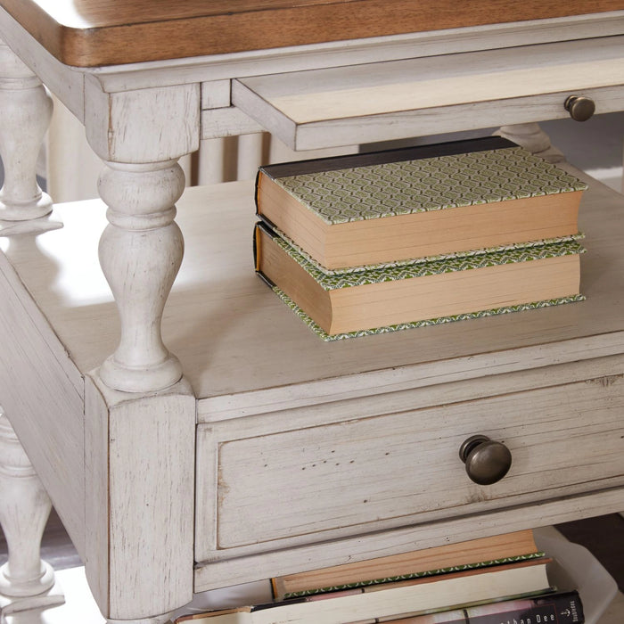 Farmhouse Reimagined Drawer Nightstand in Antique White image