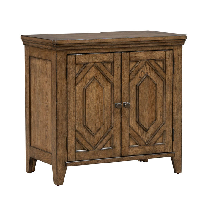 Carolina Park 2 Door Bedside Chest w/ Charging Station
