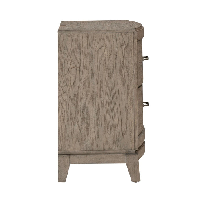 Avalon Nightstand with Charging Station in Burnished Beige image