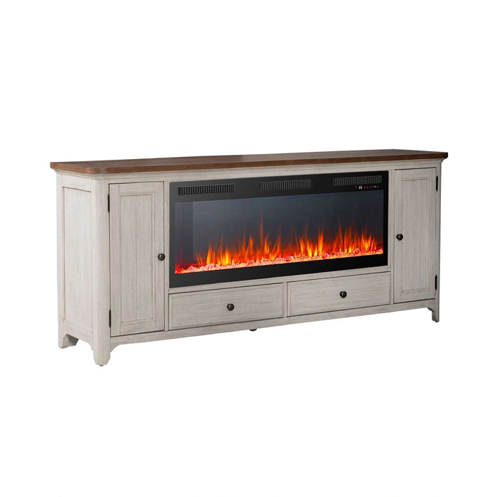 Fireplace TV Consoles 652 80 Inch Console w/ Fire FTS image