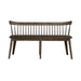 Midland Falls Spindle Back Bench in Rustic Brown image