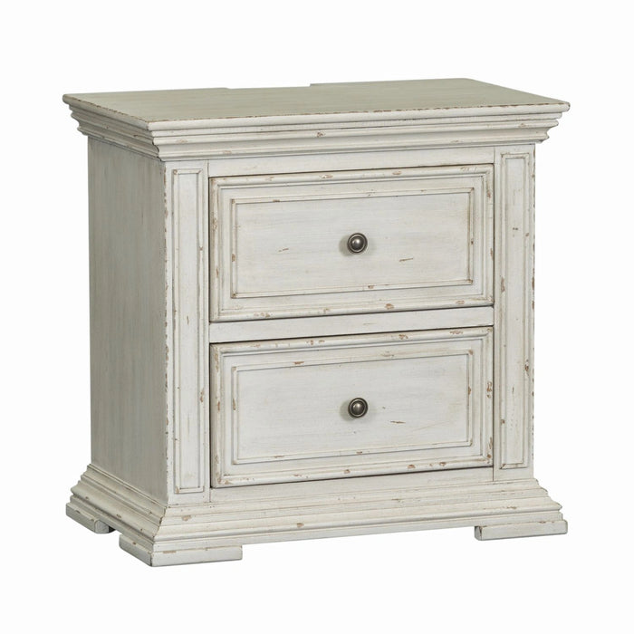 Big Valley 2 Drawer Night Stand w/ Charging Station image