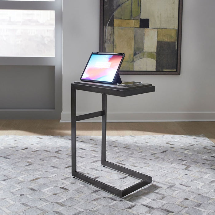 Liberty Furniture Modern View Laptop Table in Gray