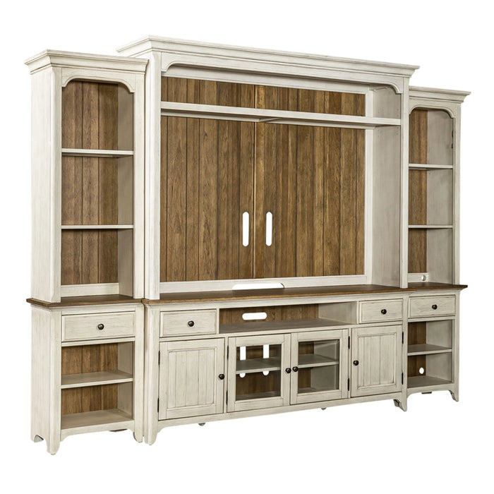 Farmhouse Reimagined Entertainment Center with Piers image