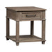 Parkland Falls End Table in Weathered Taupe image
