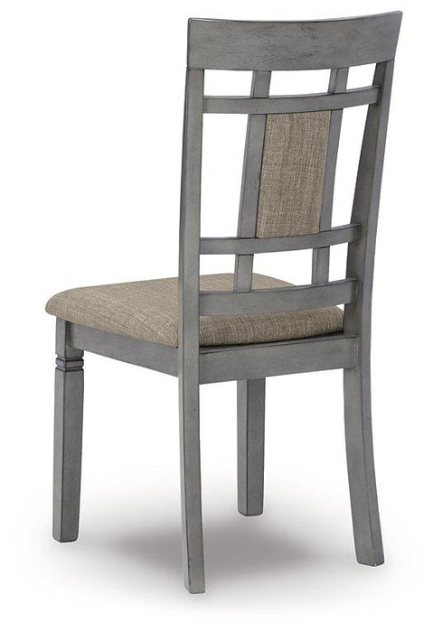 Jayemyer Charcoal Gray Dining Table and Chairs (Set of 7)