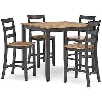 Gesthaven Counter Height Dining Table and 4 Barstools (Set of 5)