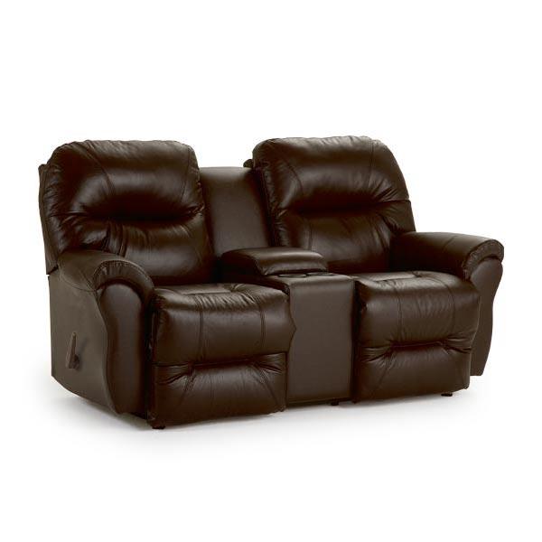 BODIE LOVESEAT LEATHER SPACE SAVER CONSOLE LOVESEAT- L760CC4