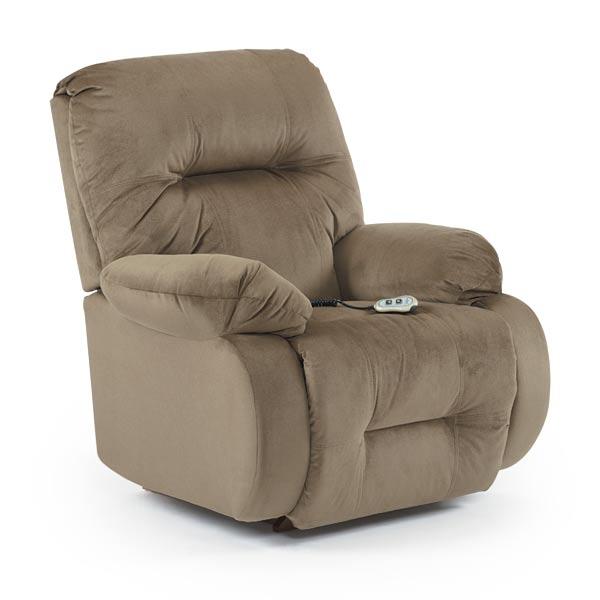 BRINLEY LEATHER POWER HEAD TILT SPACE SAVER RECLINER- 8MZ84LU