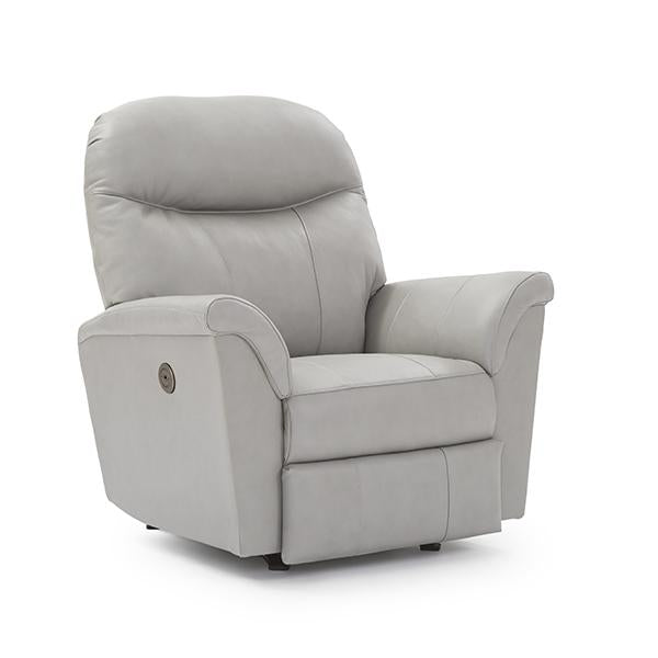 CAITLIN LEATHER POWER HEAD TILT SWIVEL GLIDER RECLINER- 4NZ25LU