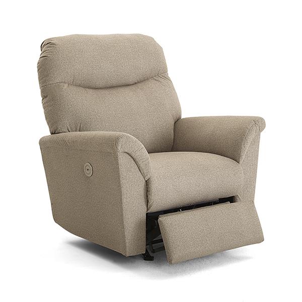 CAITLIN LEATHER POWER HEAD TILT SWIVEL GLIDER RECLINER- 4NZ25LU