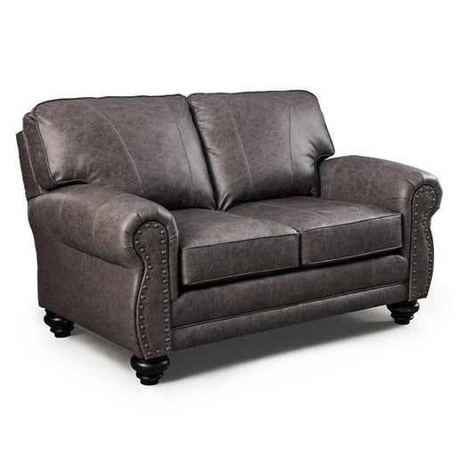 NOBLE LOVESEAT LEATHER STATIONARY LOVESEAT- L64RLU image