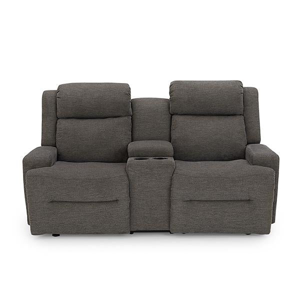 O'NEIL LOVESEAT POWER HEAD TILT SPACE SAVER CONSOLE LOVESEAT - L920RY4