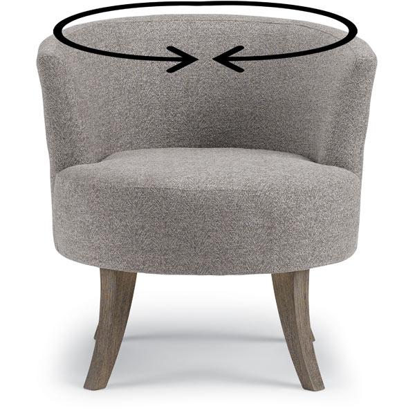 STEFFEN SWIVEL CHAIR- 1018R