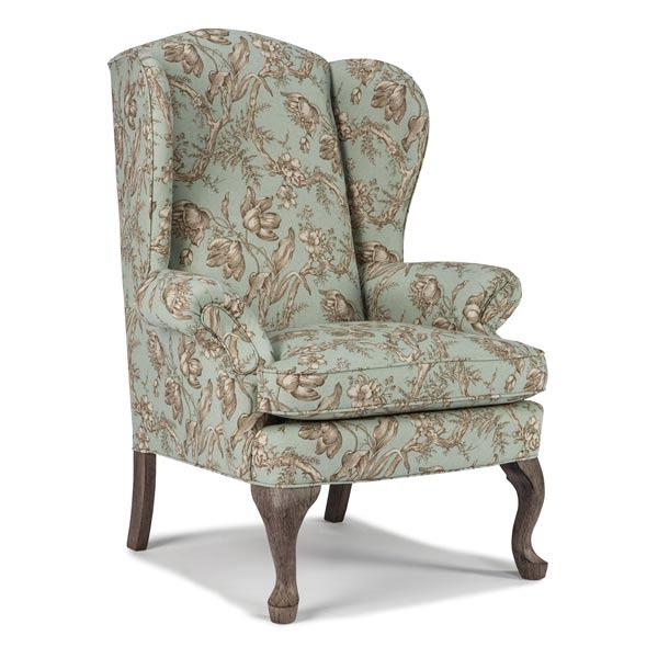SYLVIA QUEEN ANNE WING CHAIR- 0710AB