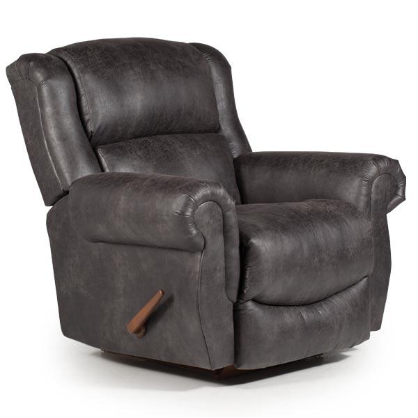 TERRILL LEATHER ROCKER RECLINER- 8N77LU image