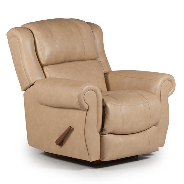 TERRILL LEATHER ROCKER RECLINER- 8N77LU