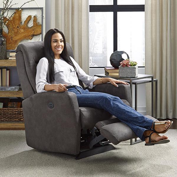 COSTILLA LEATHER SWIVEL GLIDER RECLINER- 2A35LV