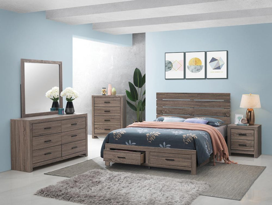 Brantford Eastern King & Queen Panel Bed Barrel Oak