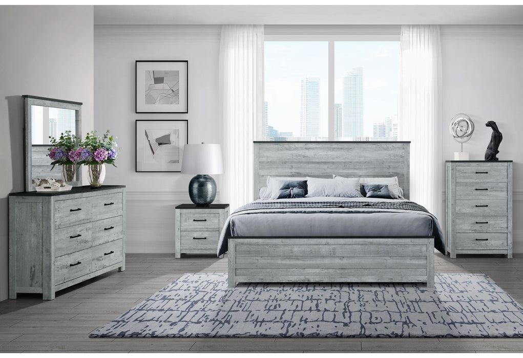 OZARK GREY WASH QUEEN BED GROUP image