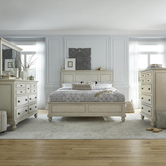 High Country Queen Panel Bed, Dresser & Mirror, Chest image