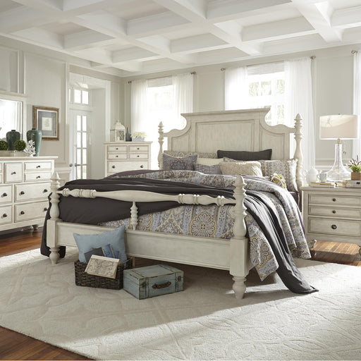 High Country King Poster Bed, Dresser & Mirror, Chest, Nightstand image