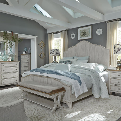 Farmhouse Reimagined King California Panel Bed, Dresser & Mirror, Chest, Nightstand image