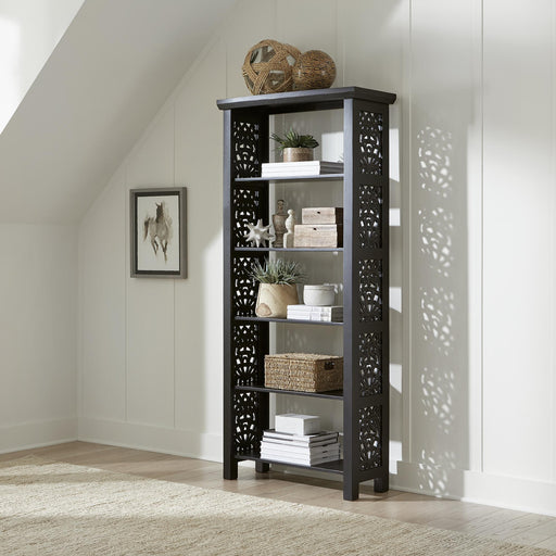 Trellis Lane Accent Bookcase- Black image