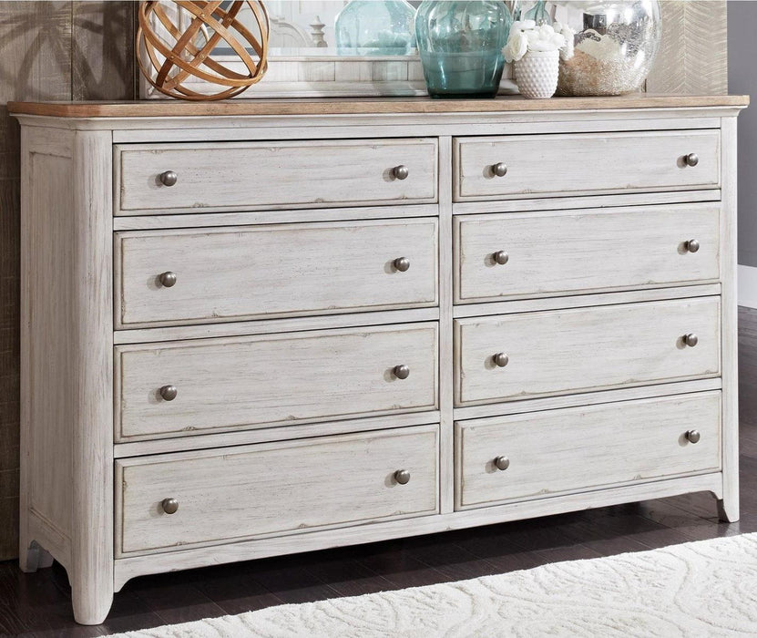 Liberty Furniture Farmhouse Reimagined Drawer Dresser in Antique White image