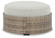 Calworth Outdoor Ottoman with Cushion image