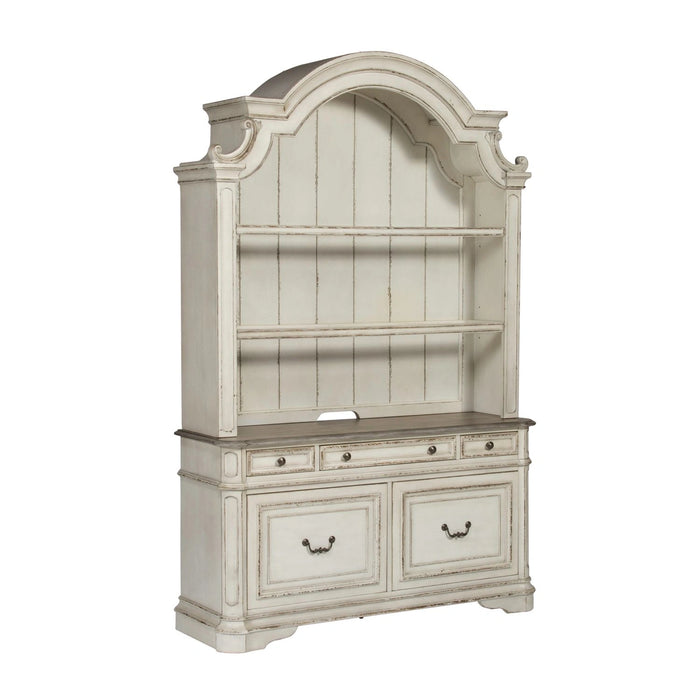Magnolia Manor 3 Piece Desk & Hutch Set image