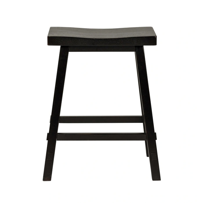 Creations 24 Inch Sawhorse Counter Stool - Black (RTA) image